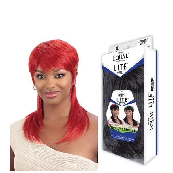 FreeTress Equal  Full Lite Wig - Straight Mullet - # Jadecrown