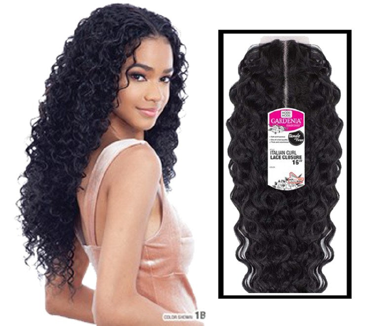 Gardenia Italian Curl Lace Closure 16 Inch - # 613