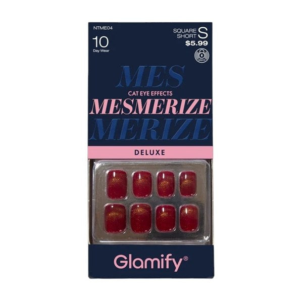 Glamify Mesmerize Deluxe Press-On Nails - NTME04 Square Short - 24 Nails