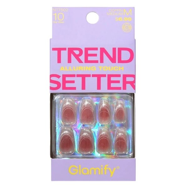Glamify Trendsetter Press-On Nails - NTTS02 Coffin Medium - 24 Nails