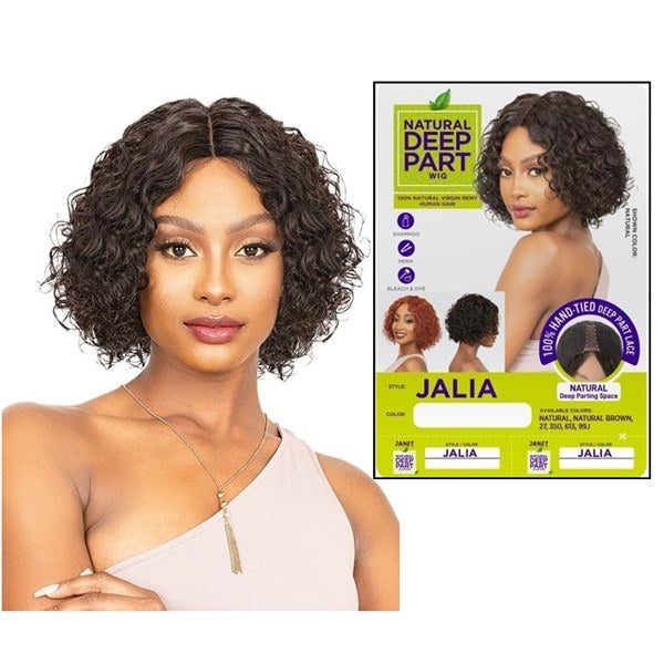 100% Virgin Remy Human Hair Deep Part Lace Wig - JALIA