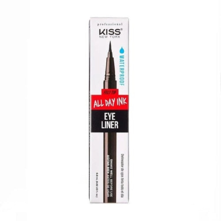 Kiss All Day Ink Eyeliner - KD01 - Blackest Black
