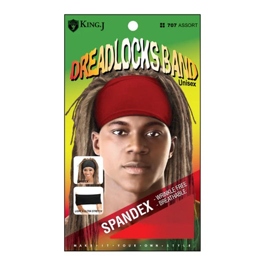 King J Spandex Dreadlocks Band #707 - Assorted Colors
