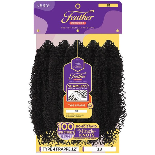 Feather Crochet Type 4 Frappe 12 Inch - # 1