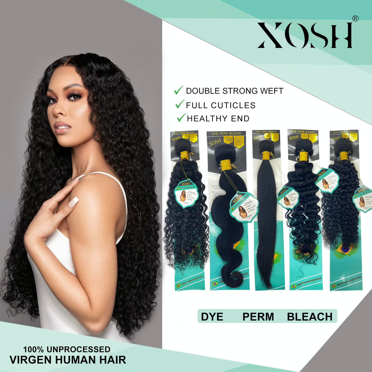 Xosh 100% Unprocessed Virgin Human Hair