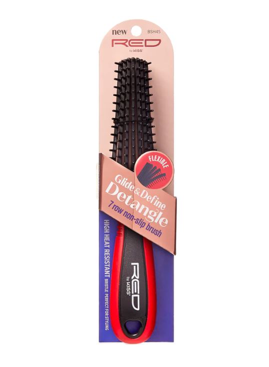 RED by Kiss Glide N Define Detangling Brush