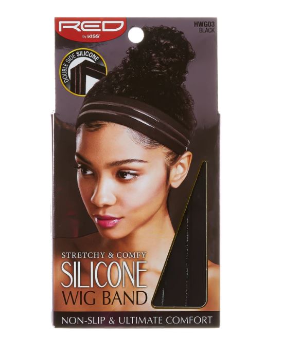 RED Elastic, Velvet, & Silicone Wig Band