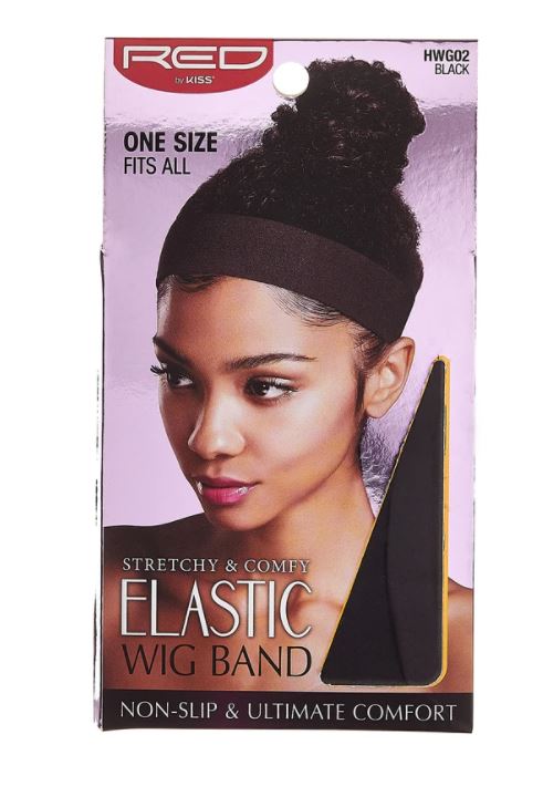 RED Elastic, Velvet, & Silicone Wig Band